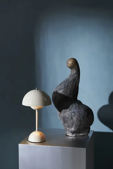 Flowerpot portabel bordslampa VP9 - grå-beige - &Tradition