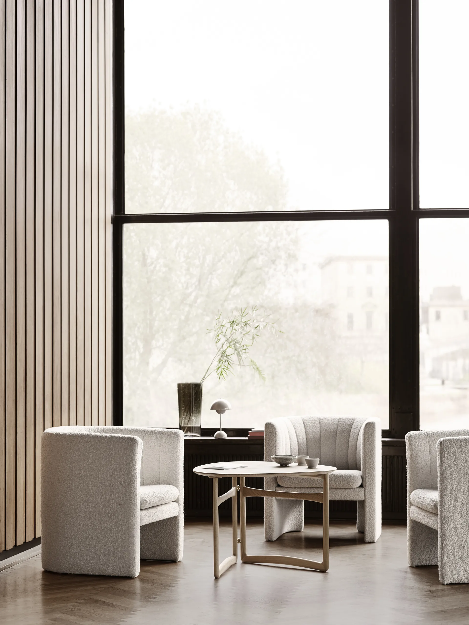 Flowerpot portabel bordslampa VP9, grå-beige &Tradition