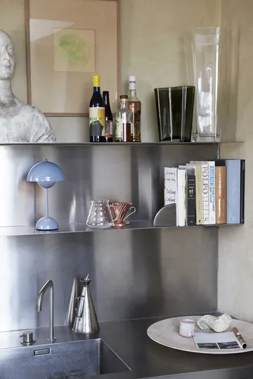 Flowerpot portabel bordslampa VP9 - ljusblå - &Tradition