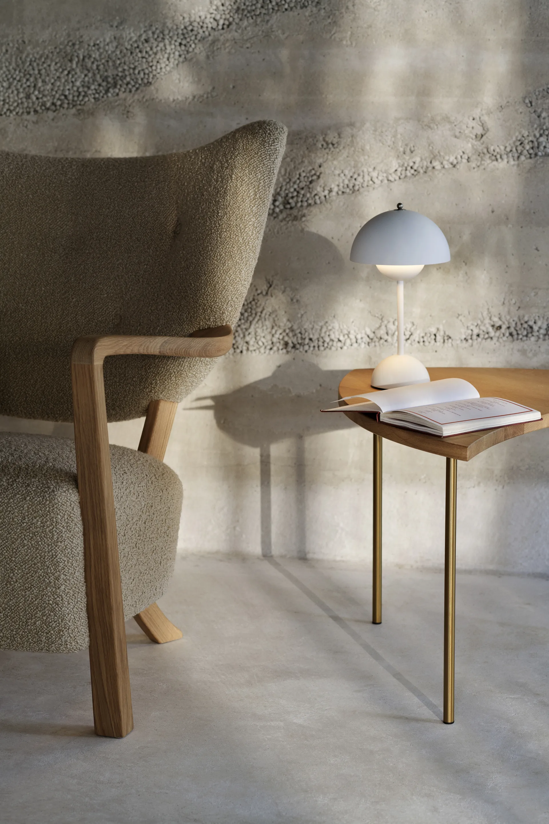 Flowerpot portabel bordslampa VP9, matt vit &Tradition