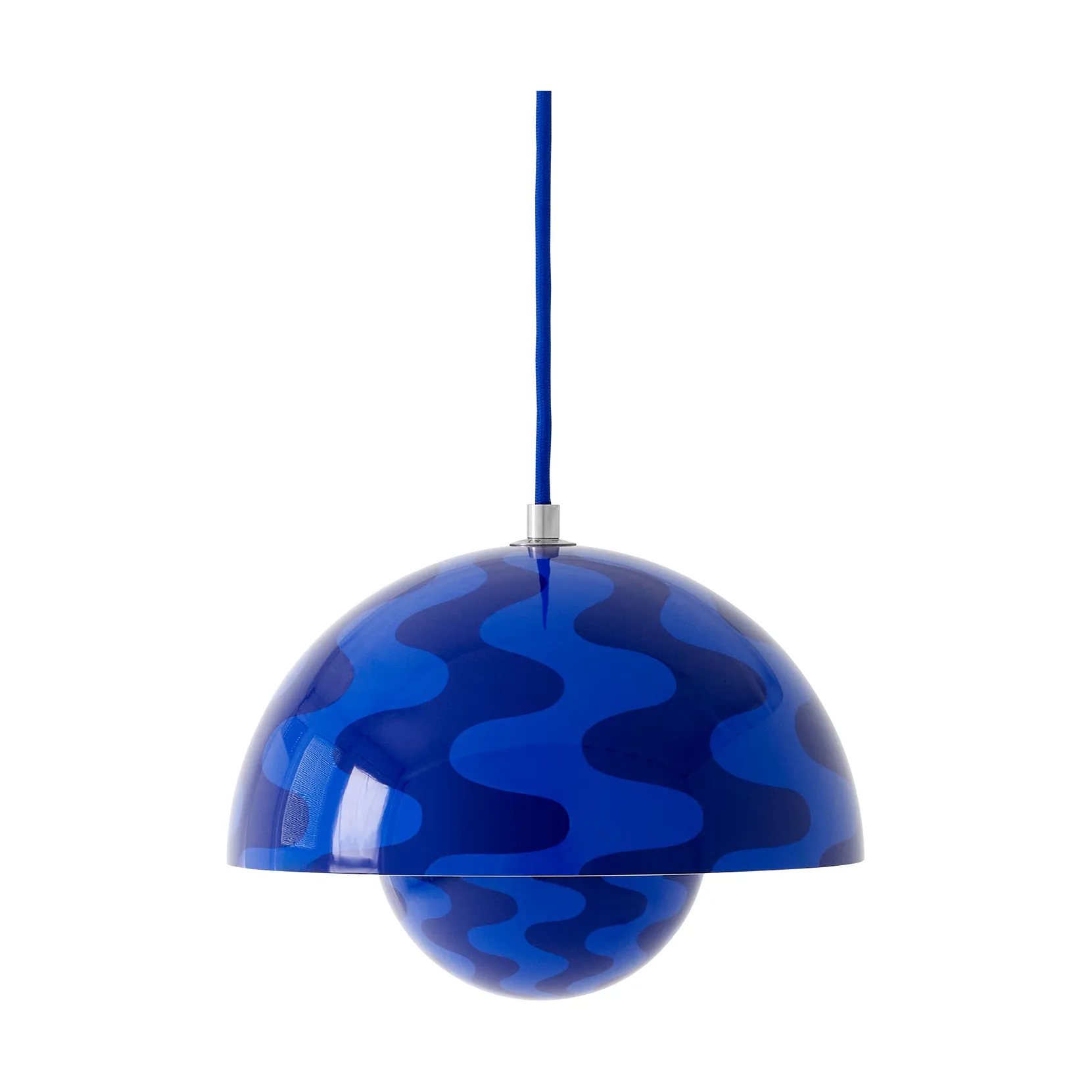 Flowerpot VP1 pendel, Cobalt blue-Twilight blue &Tradition