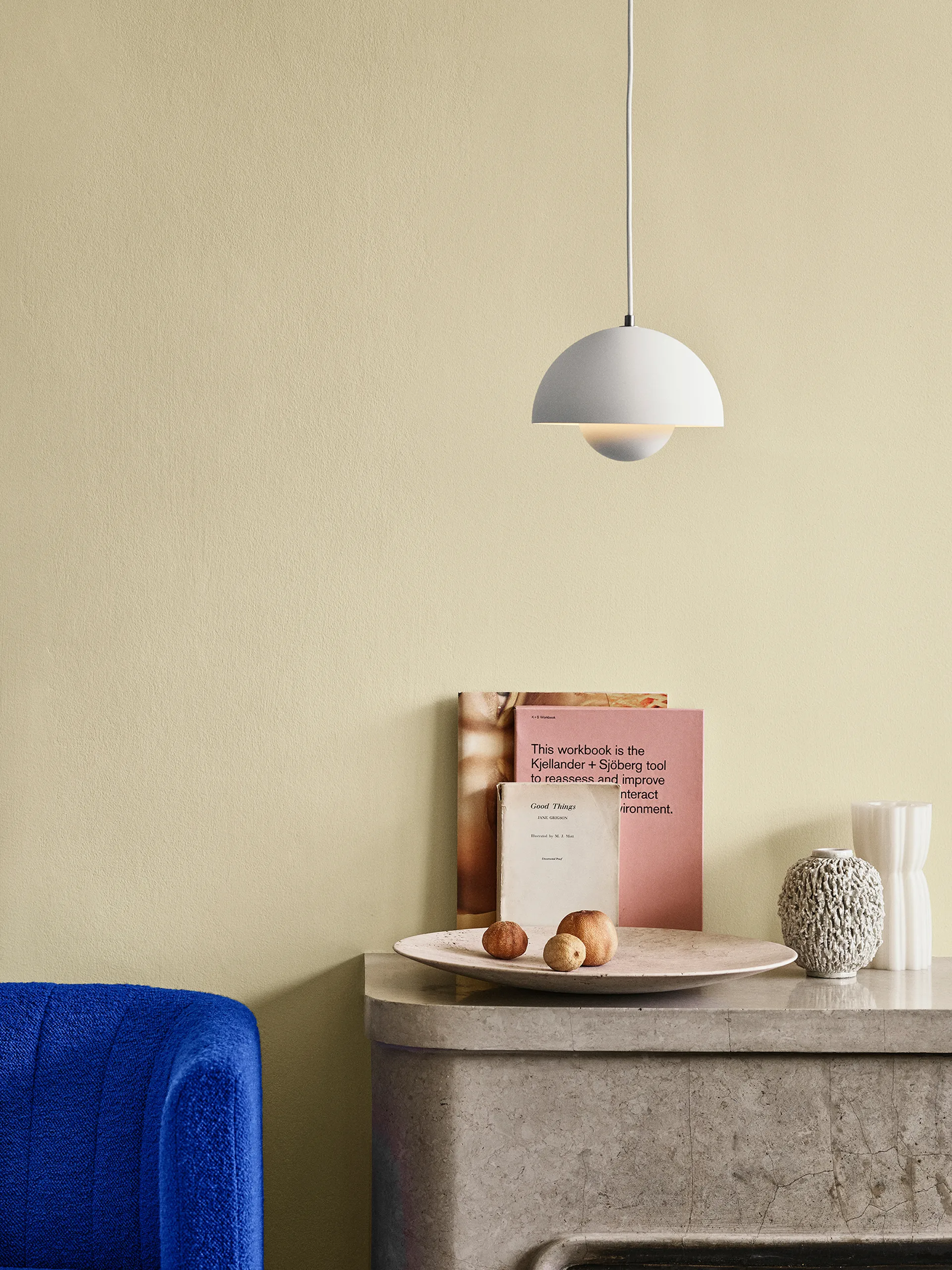 Flowerpot VP1 pendel, matt vit &Tradition