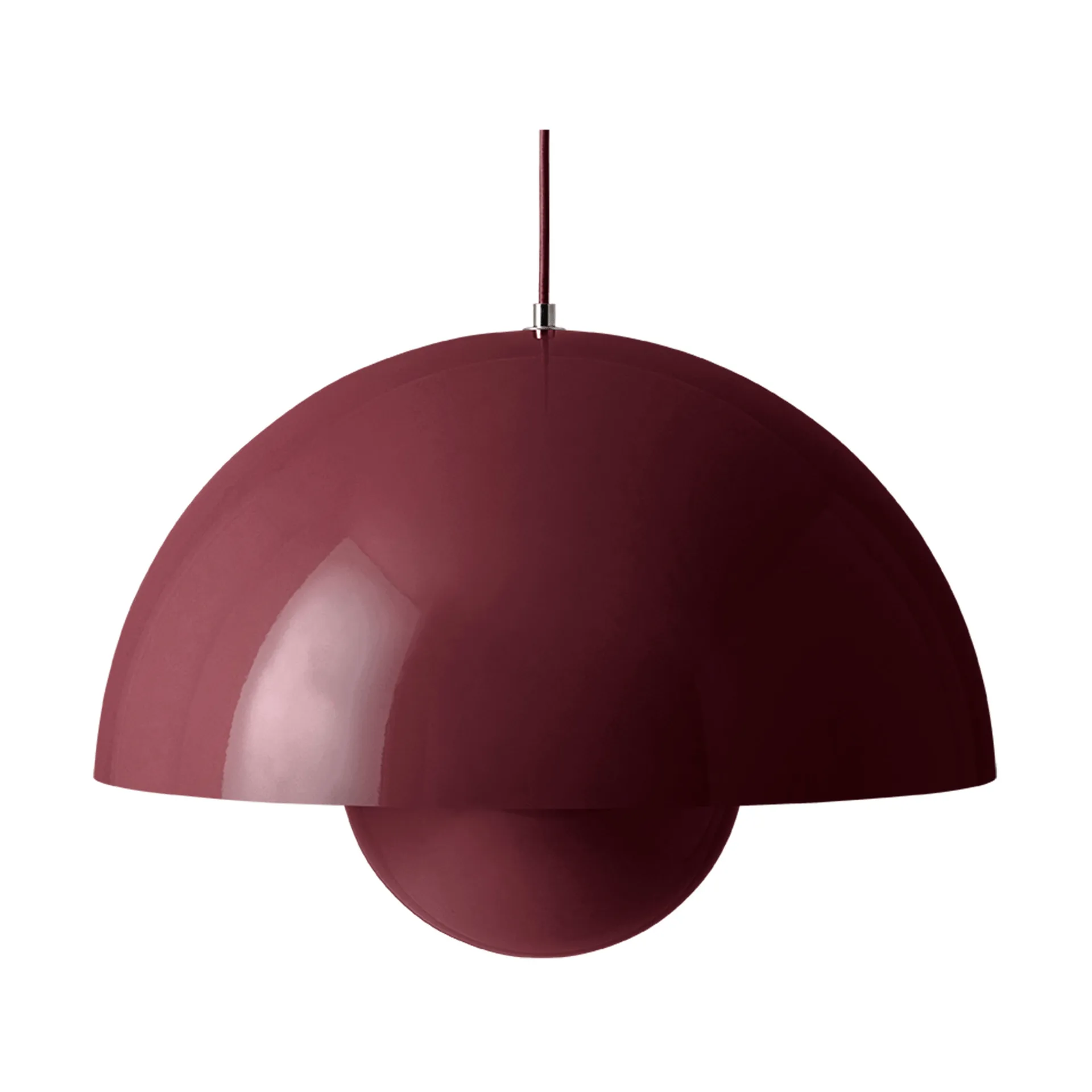 Flowerpot VP2 pendel stor, Dark plum &Tradition