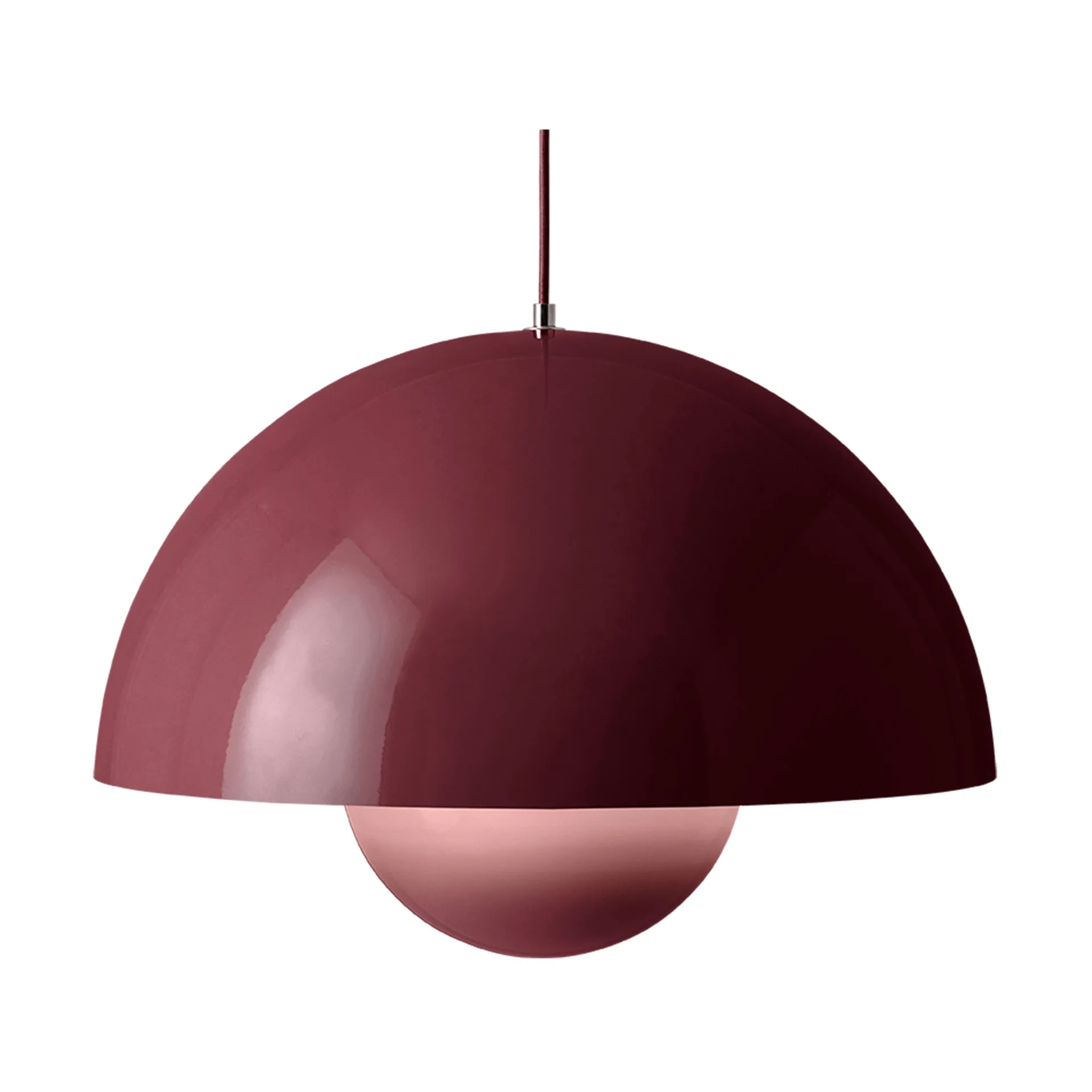 Flowerpot VP2 pendel stor, Dark plum &Tradition