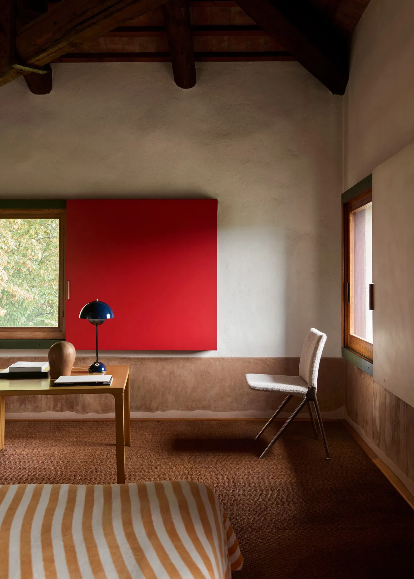 Flowerpot VP3 bordslampa, Steel blue &Tradition