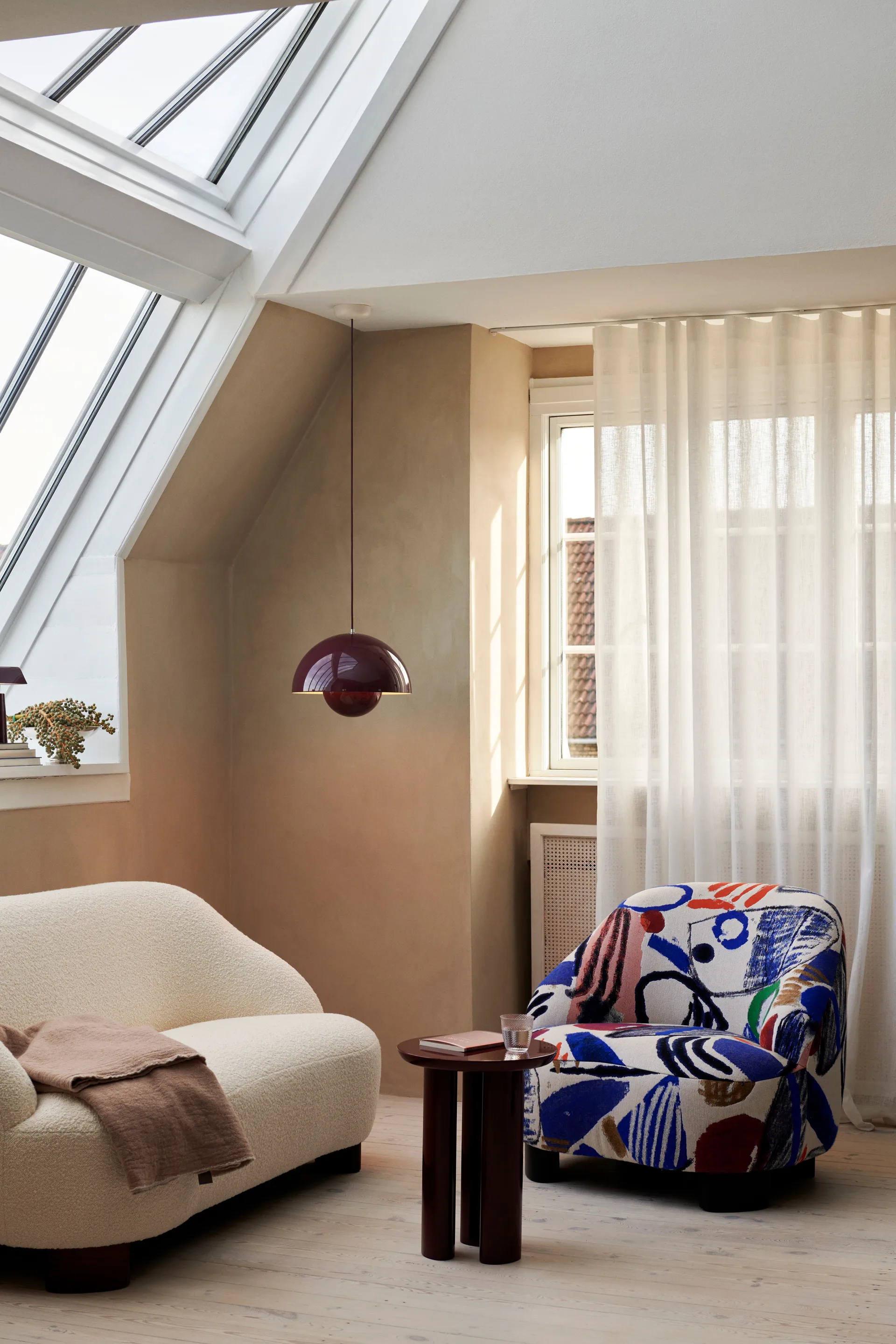 Flowerpot VP7 pendel, Dark plum &Tradition