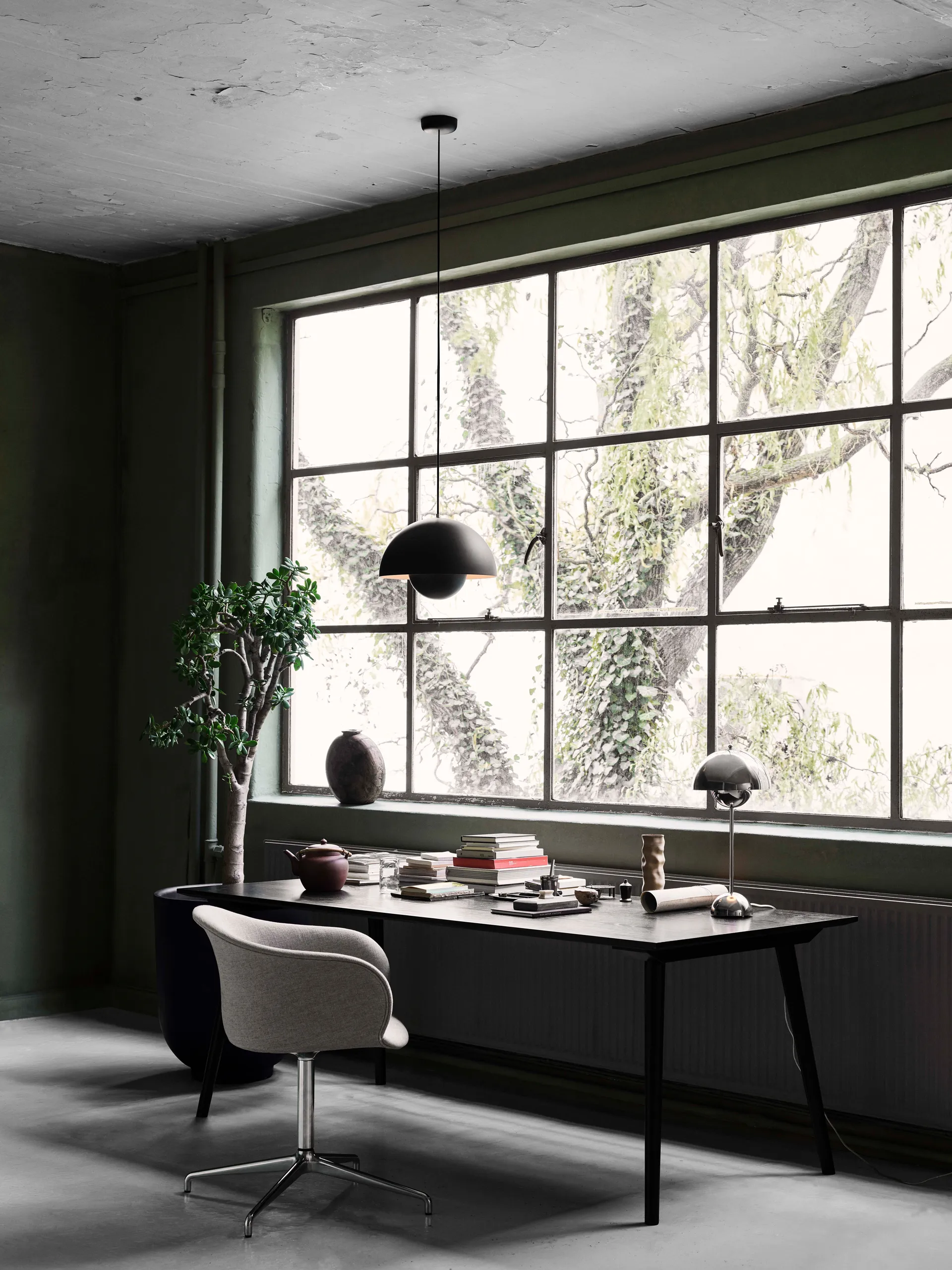 Flowerpot VP7 pendel, Matt svart &Tradition