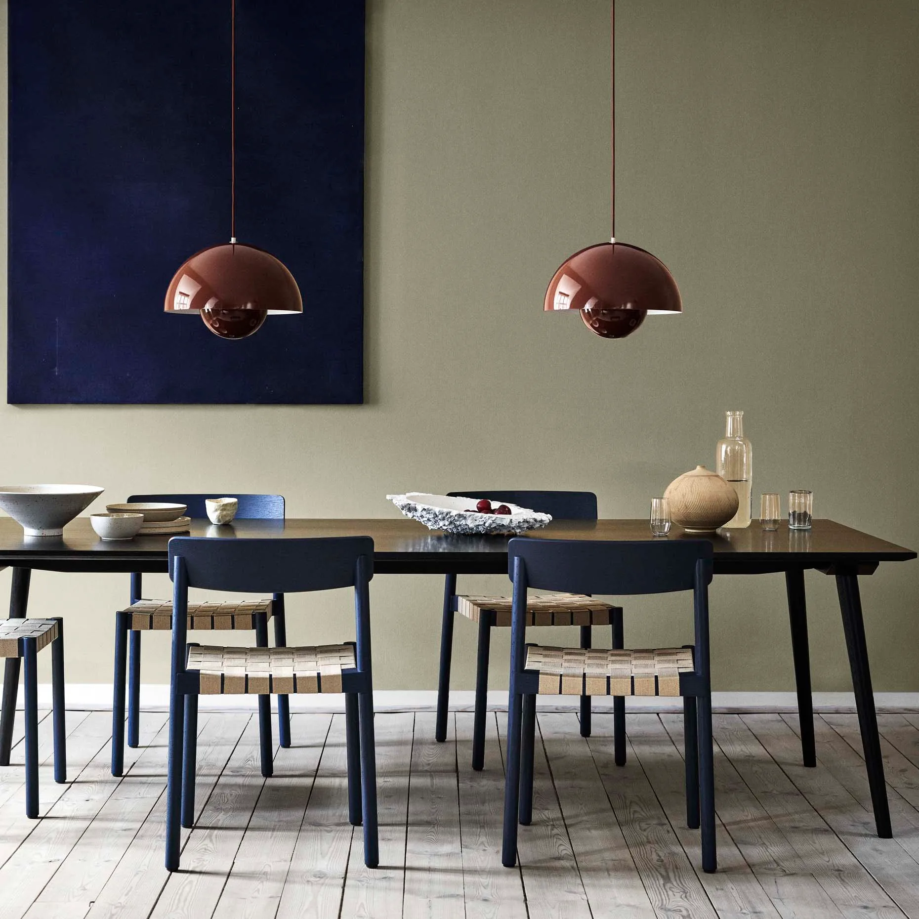 Flowerpot VP7 pendel, Röd-brun &Tradition