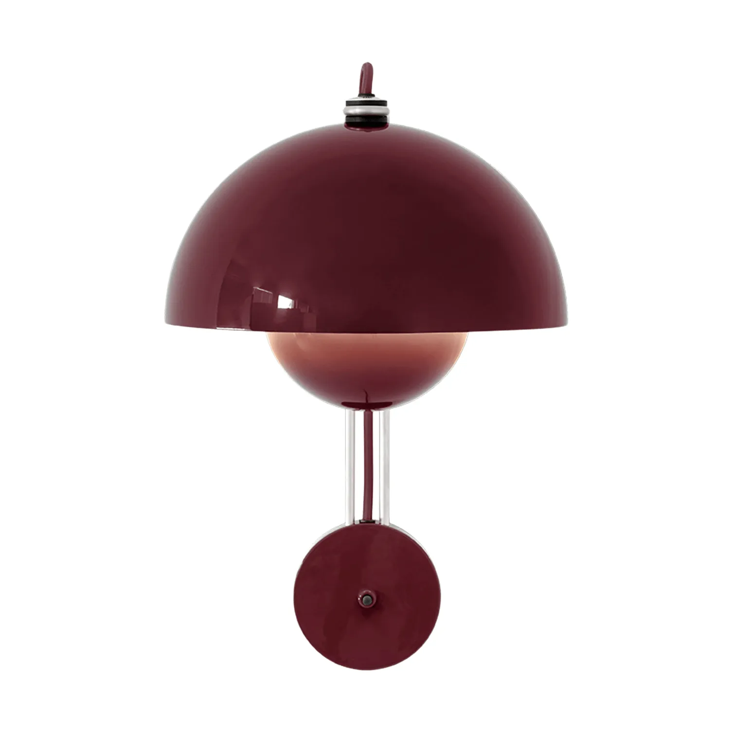 Flowerpot VP8 vägglampa, Dark plum &Tradition