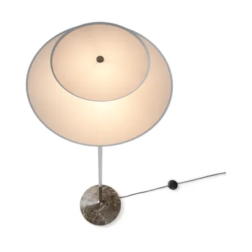 Gio LN 28 golvlampa - Mörk krom, marmo - &Tradition