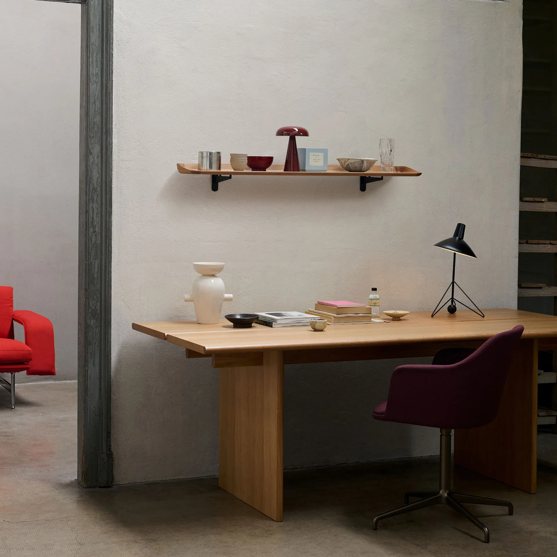 Guild HM15 hylla 120 cm, Solid lacquered oak &Tradition