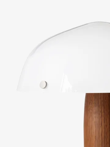 Herman SHY3 bordslampa - walnut & cream marble, textilsladd - &Tradition