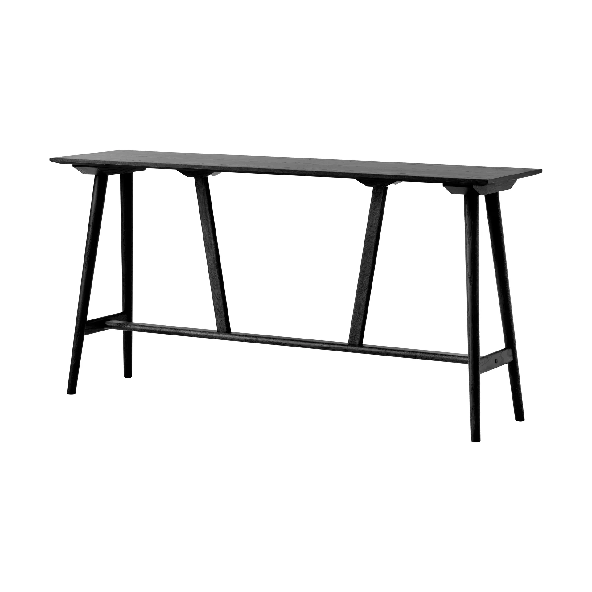 In Between SK25 Counter Table barbord 190x50x95 cm, Svartlackad ek &Tradition