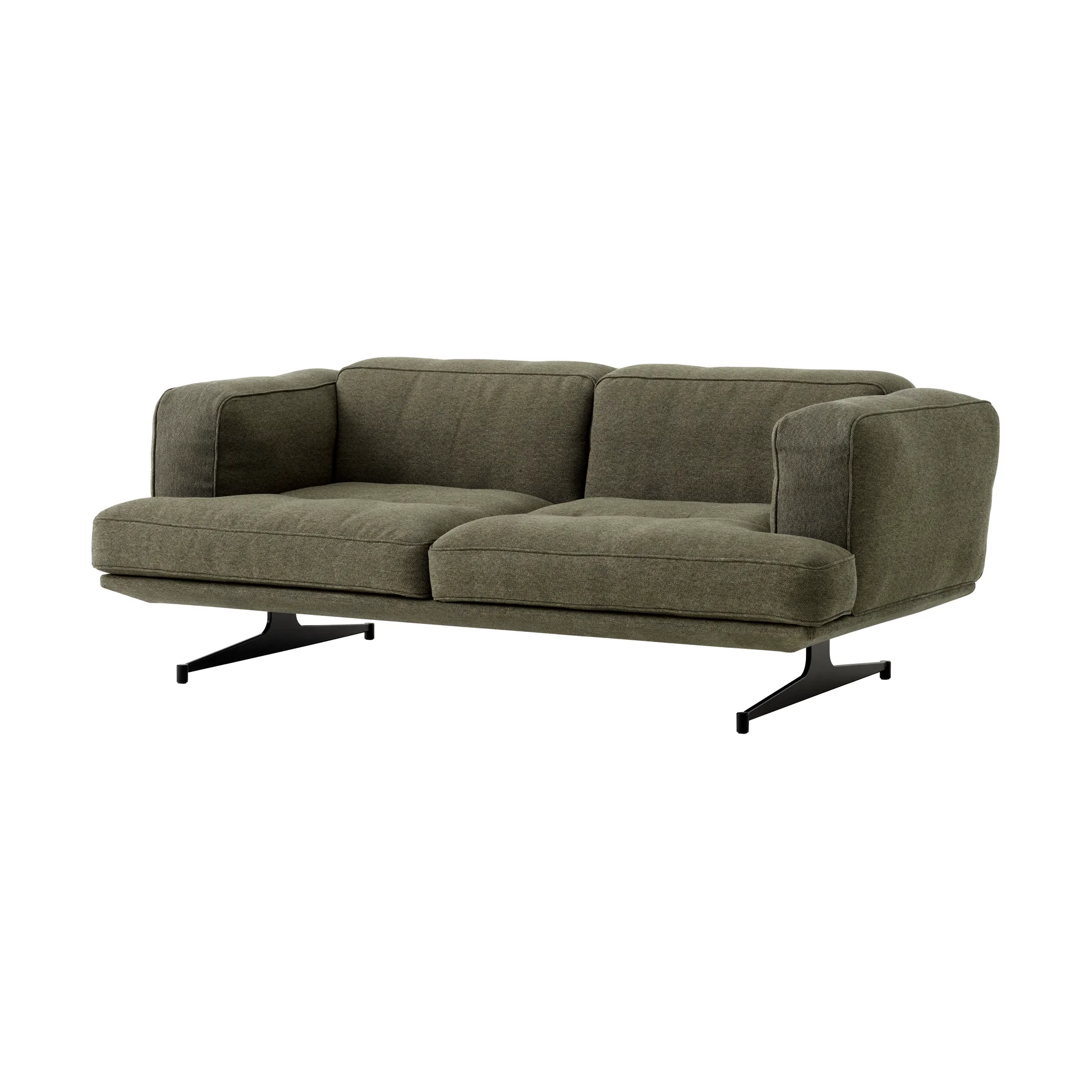 Inland AV22 soffa 2-sits, Clay 0014-warm black &Tradition