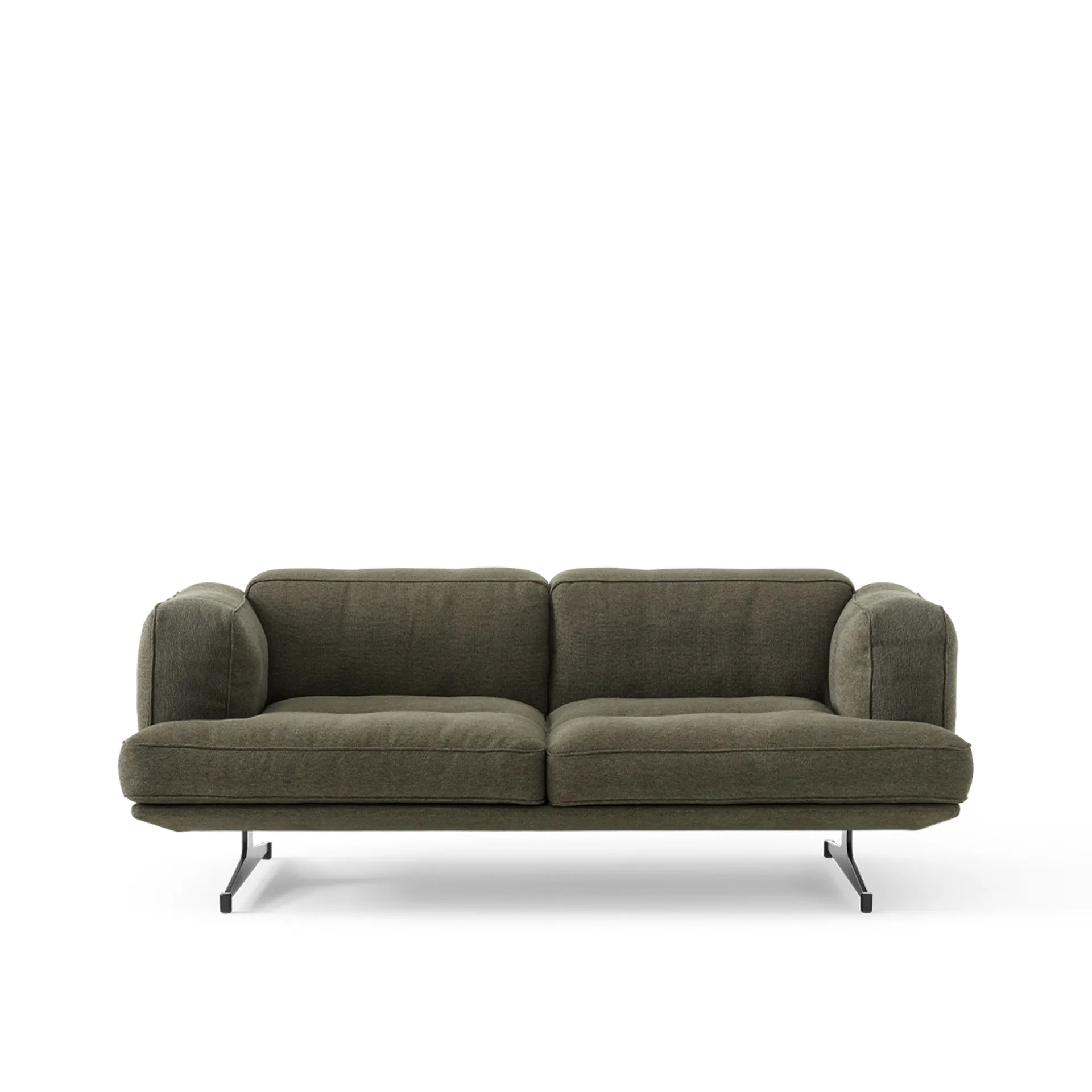 Inland AV22 soffa 2-sits, Clay 0014-warm black &Tradition