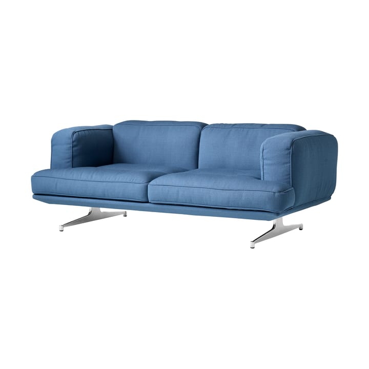Inland AV22 soffa 2-sits - Vidar 733-polished aluminium - &Tradition