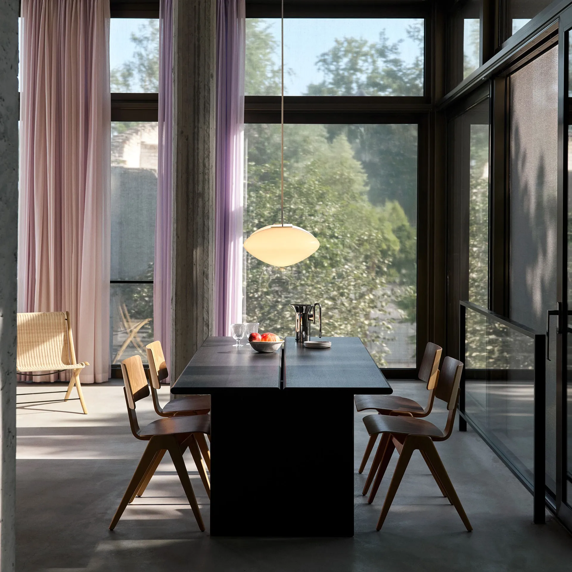 Ita OS1 matbord 95x200 cm, Dark stained oak &Tradition