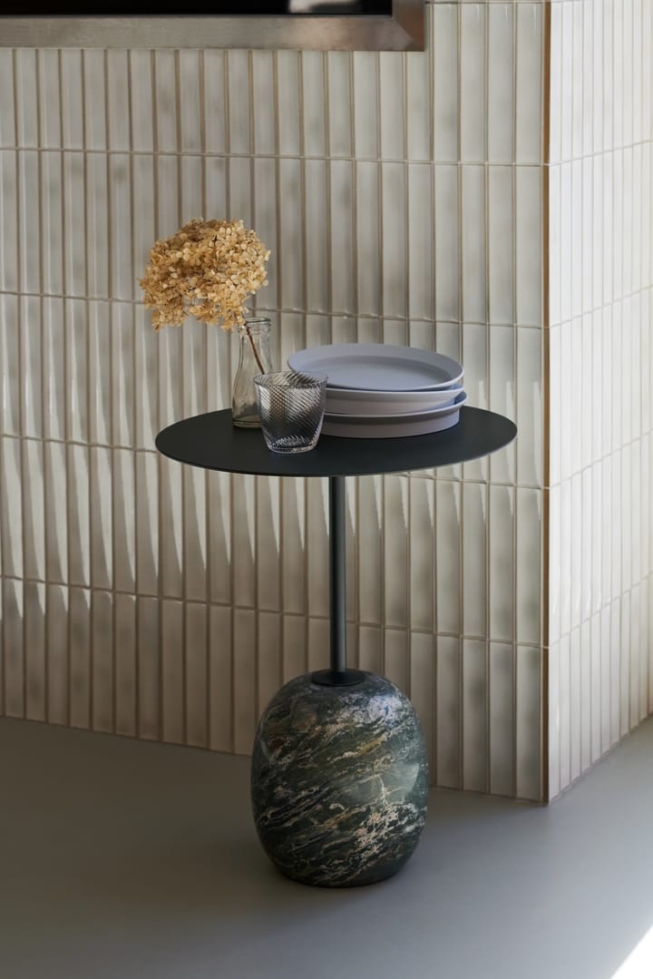 Lato LN9 sidobord, Deep Green-Verde Alpi Marble &Tradition