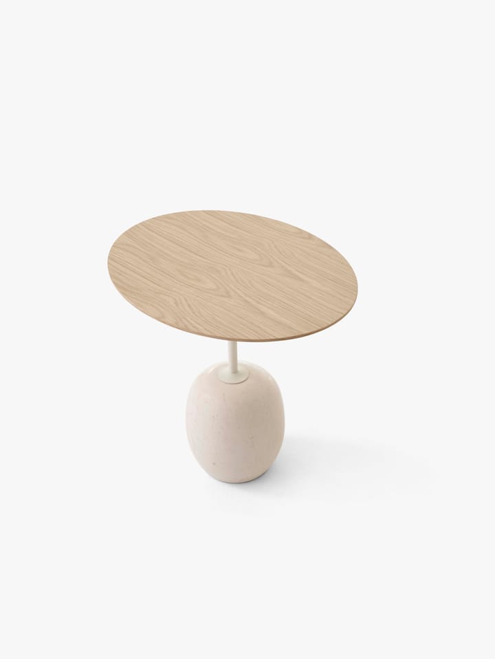 Lato LN9 sidobord, Oak-Crema diva marble &Tradition