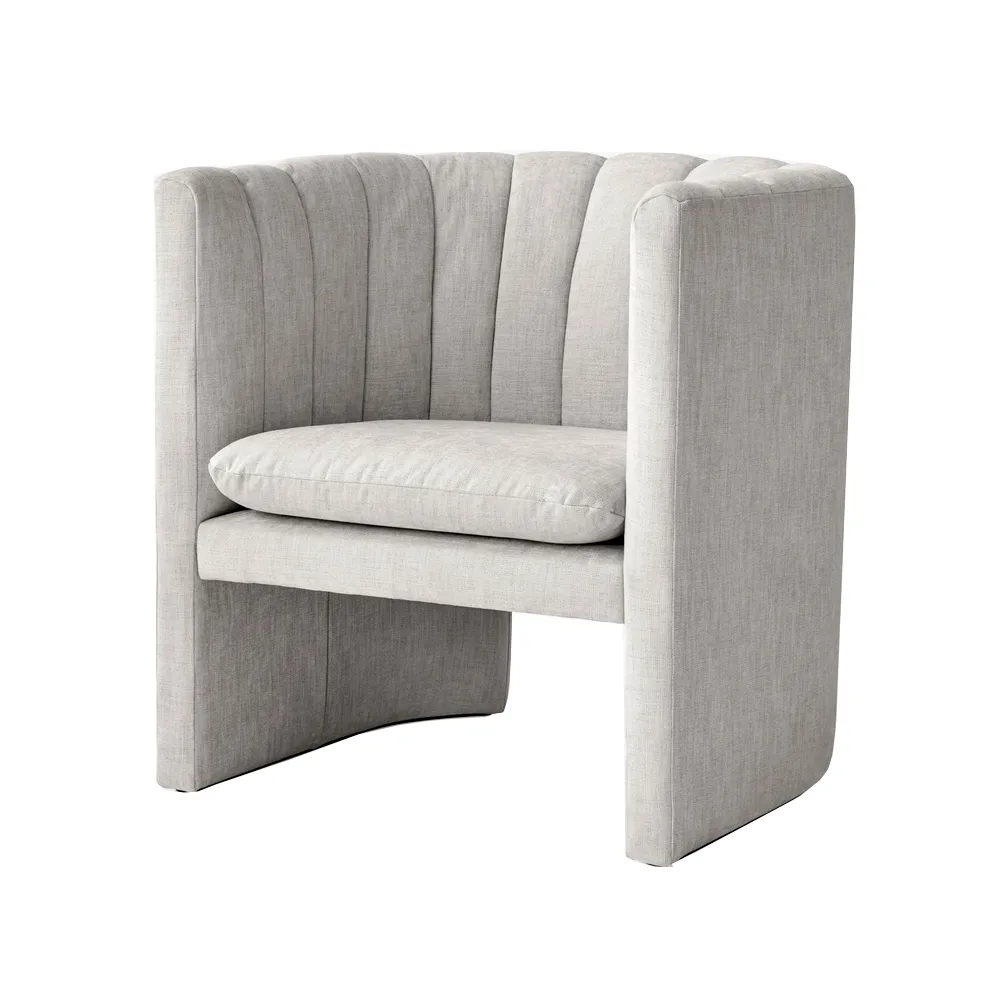 Loafer SC23 fåtölj, tyg maple 112 light grey &Tradition