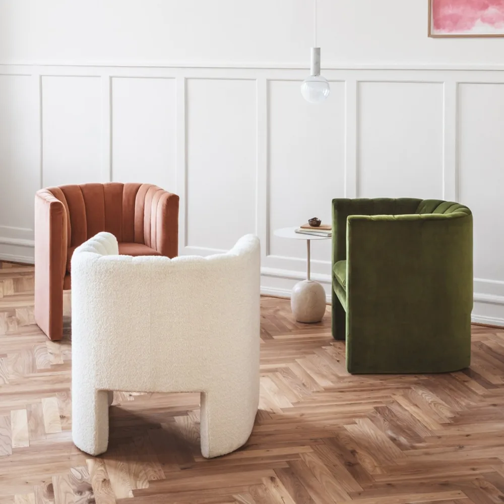 Loafer SC23 fåtölj, tyg maple 112 light grey &Tradition