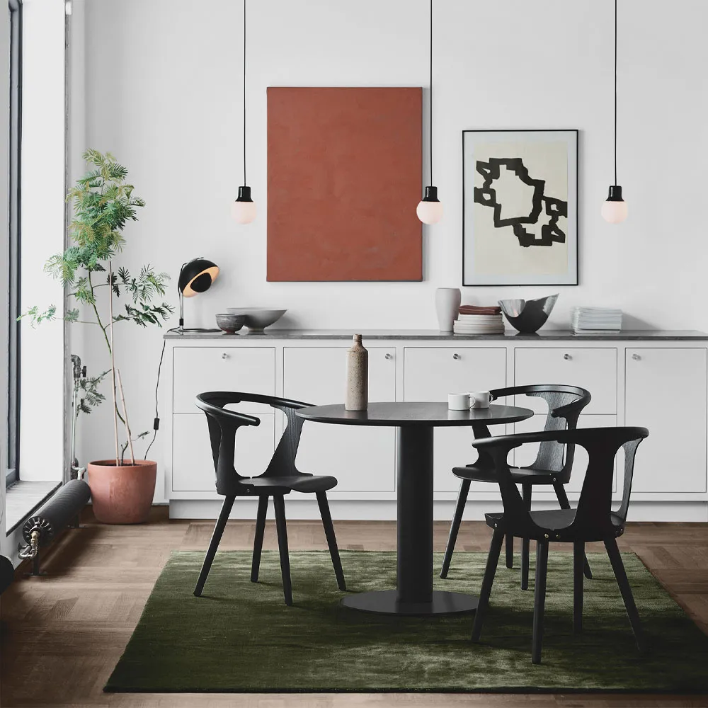 Mass Light NA5 Pendel, svart marmor/vit, nero marquina &Tradition