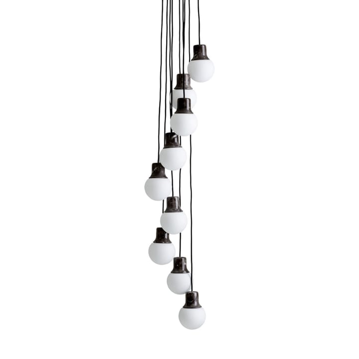 Mass Light NA6 pendel, svart marmor/vit, nero marquina &Tradition