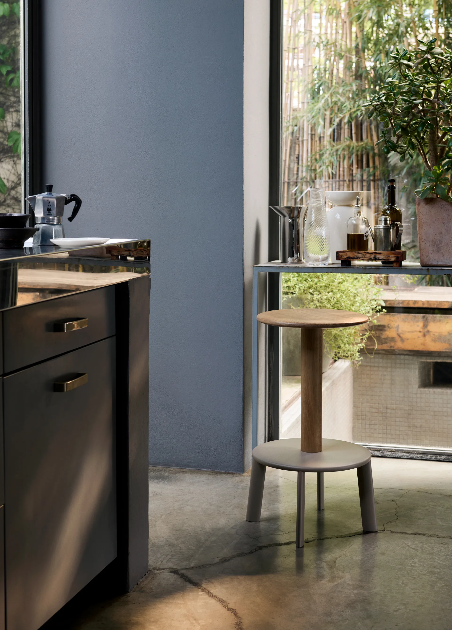 Massif AV40 barstol, Oak-grey beige &Tradition