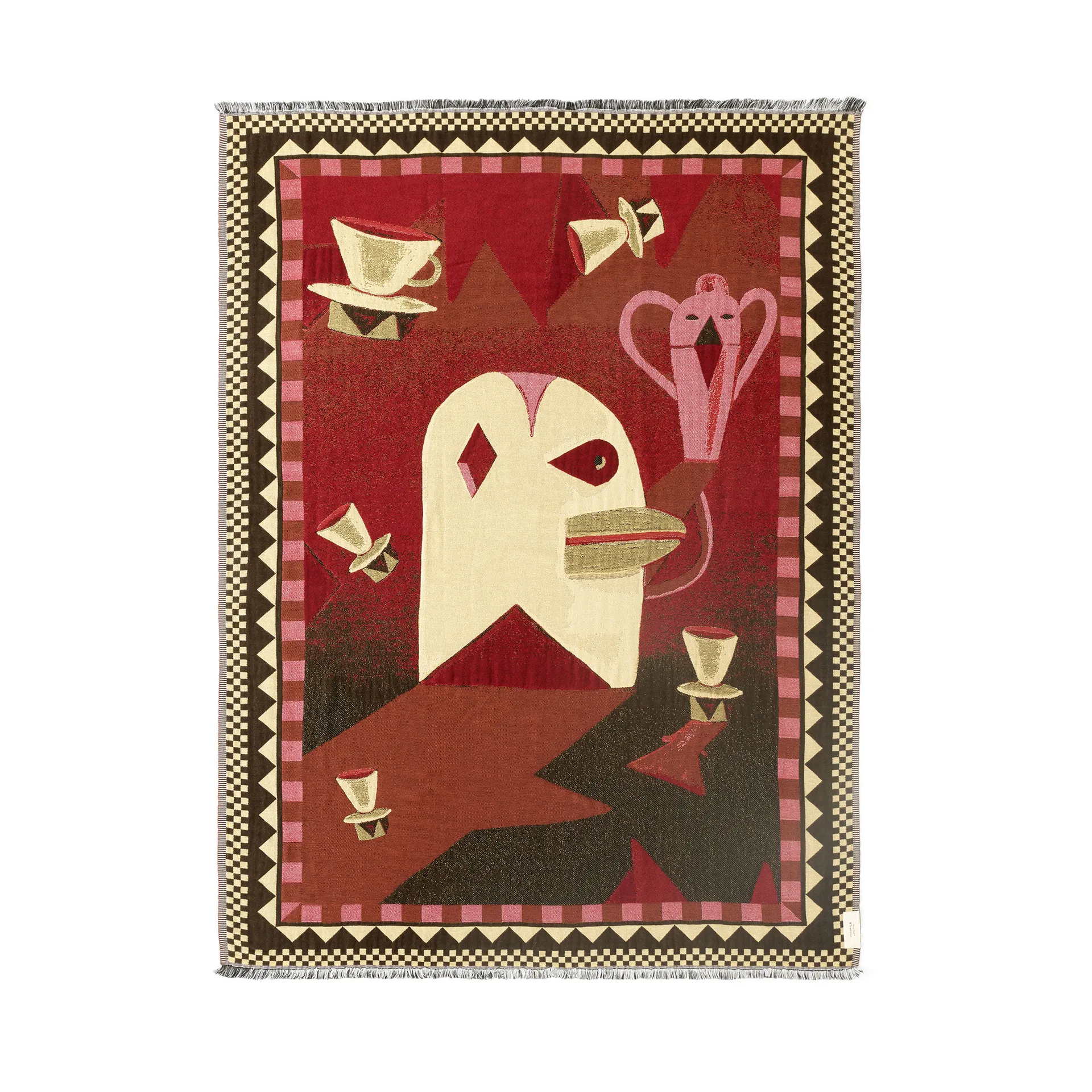 Momento JH46 pläd 180x130 cm, Red dawn &Tradition