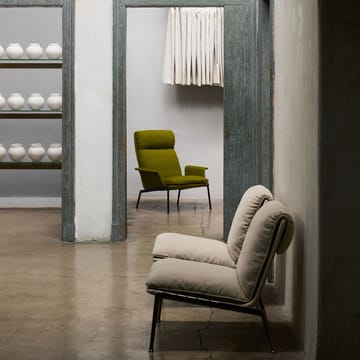 Muno LN17 High back loungefåtölj - Warm black-Vidar 0956 - &Tradition