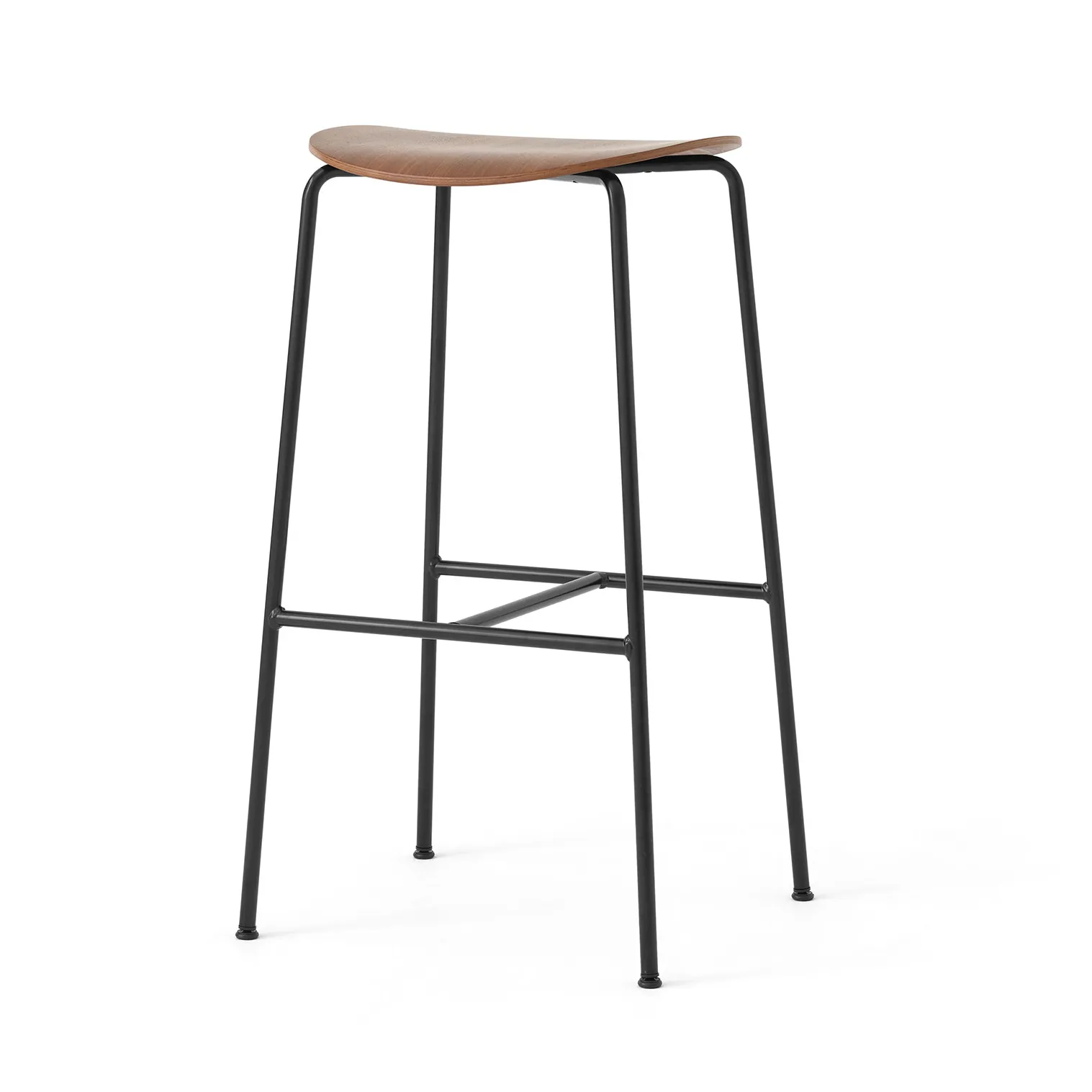 Pavilion AV38 barpall 79 cm, Black-lacquered walnut &Tradition