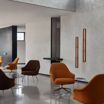Rely HW139 lounge chair - Gentle 0433-aluminium - &Tradition