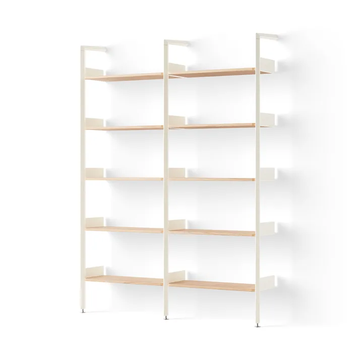 Rombe hylla konfiguration A alabaster-lackad ek - undefined - &Tradition