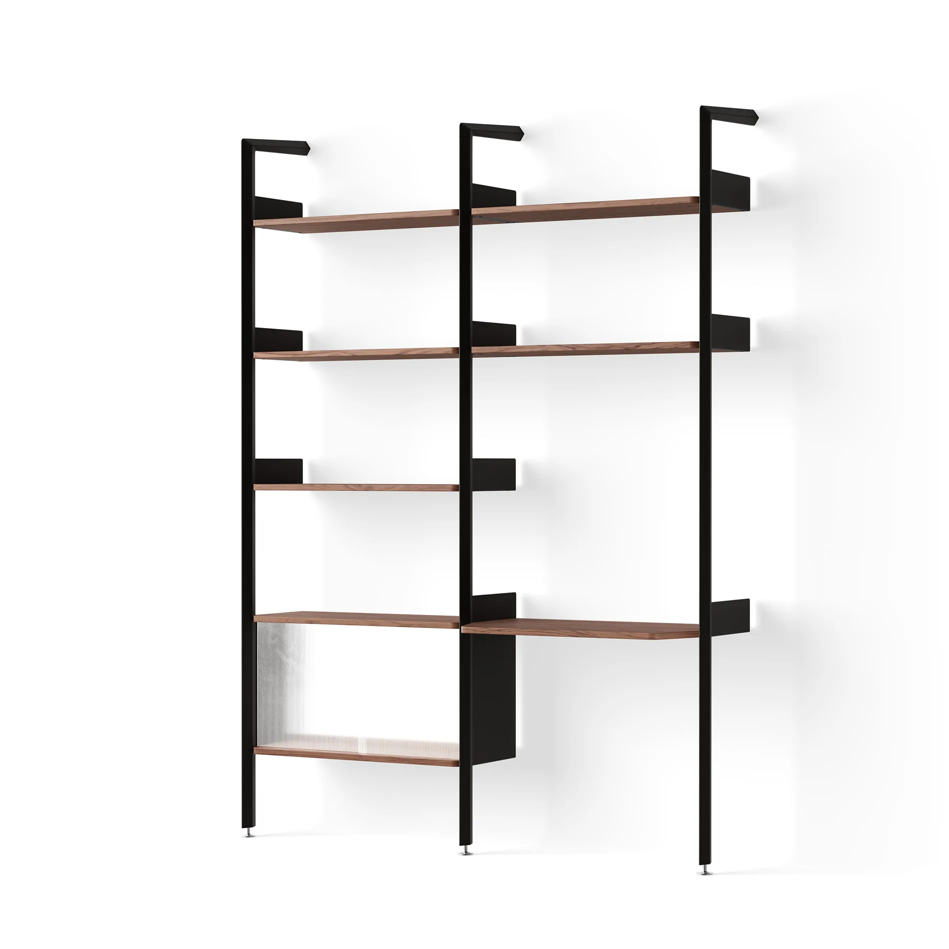 Rombe hylla konfiguration D antracit-lackad valnöt &Tradition