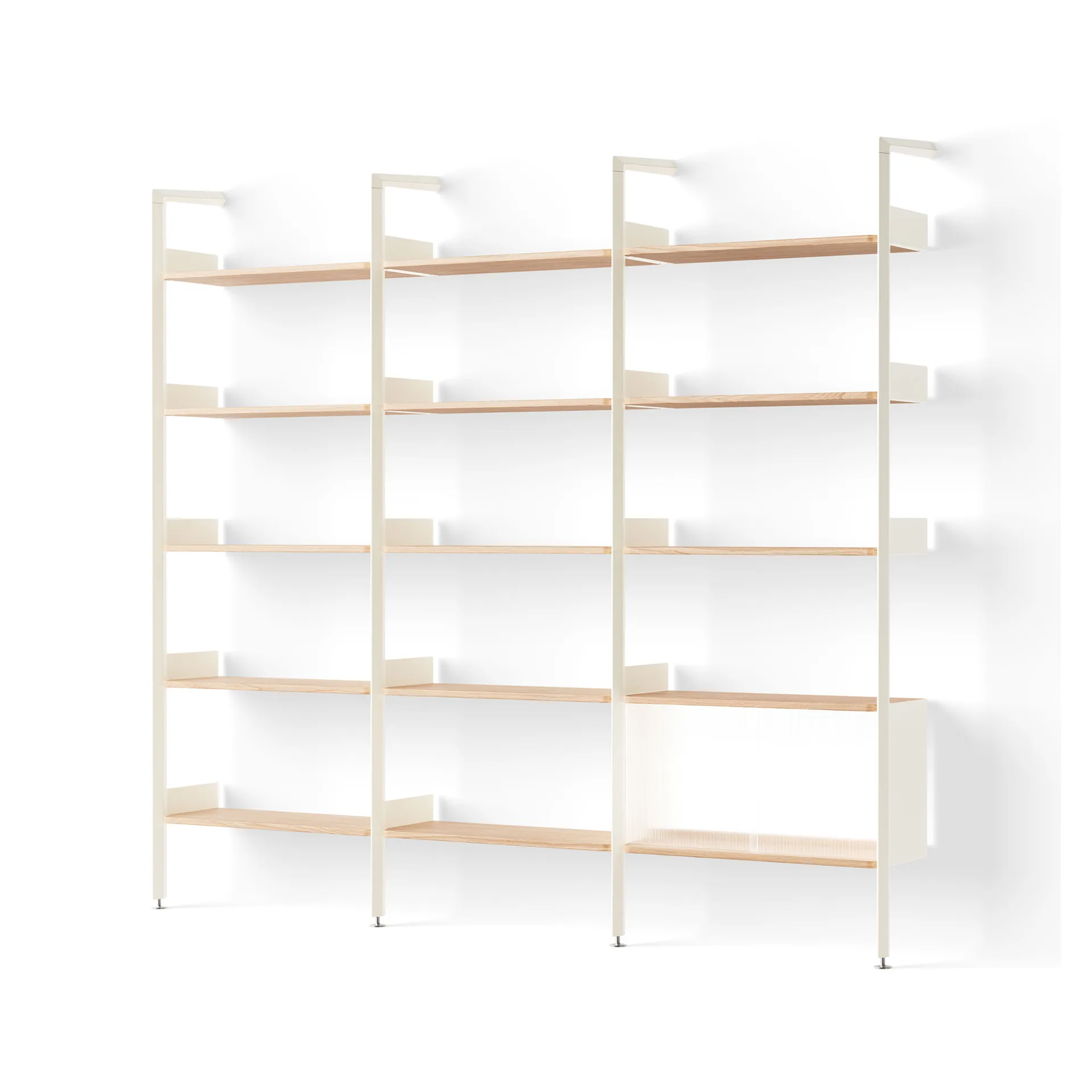 Rombe hylla konfiguration H alabaster-lackad ek &Tradition