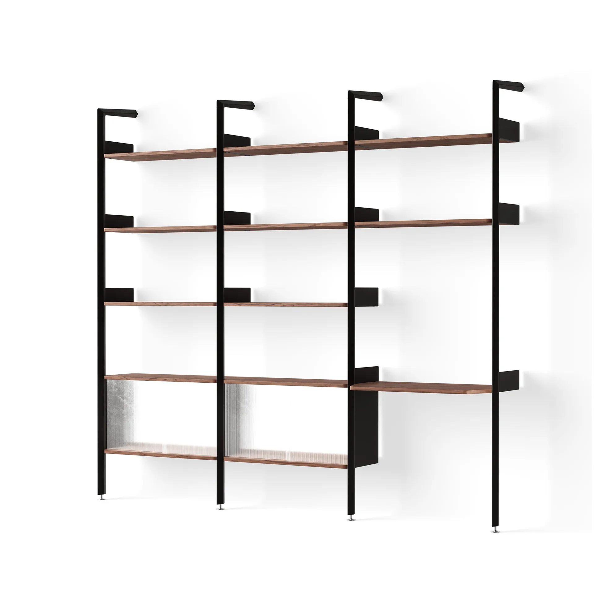 Rombe hylla konfiguration J antracit-lackad valnöt &Tradition