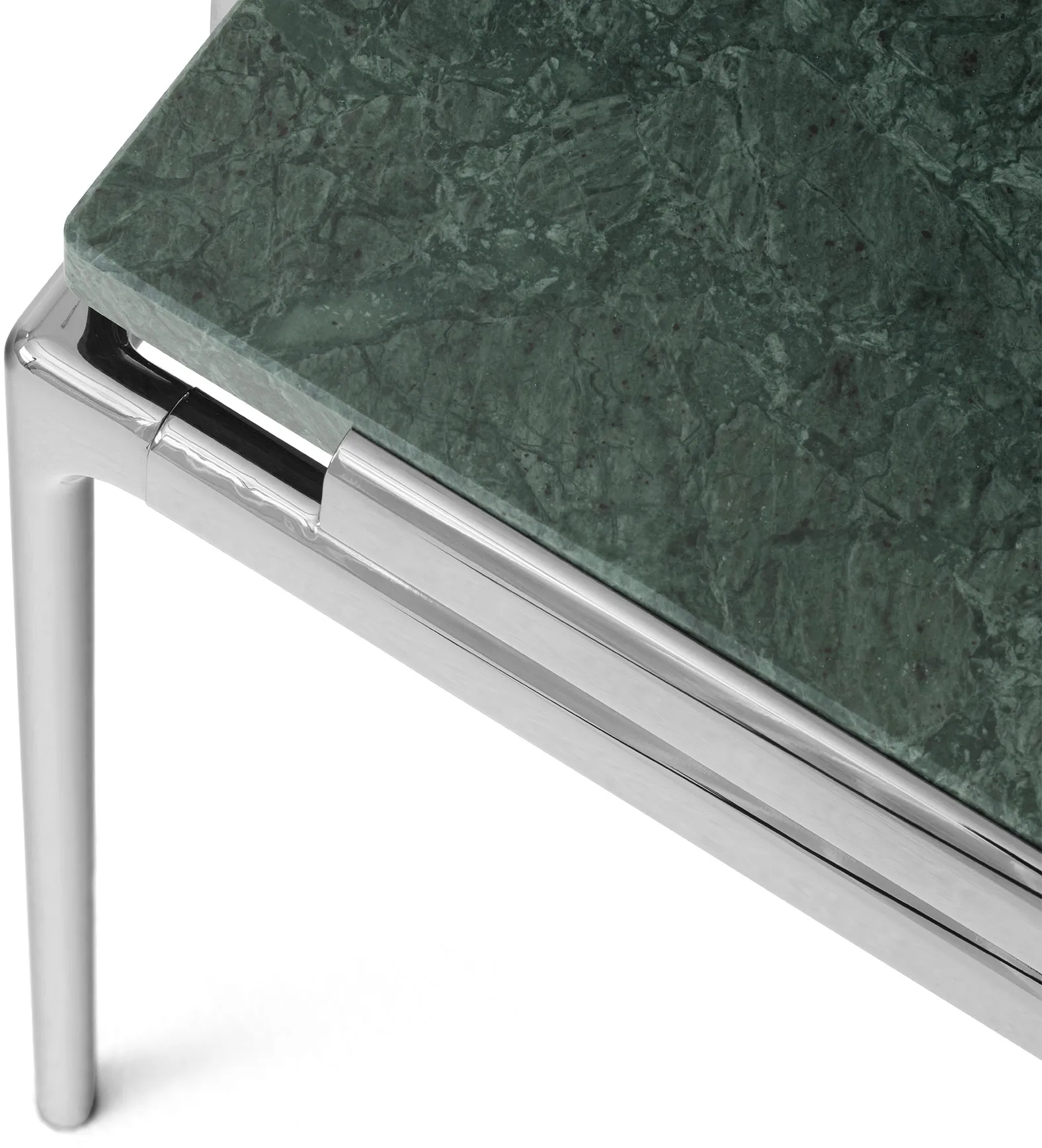 Sett LN13 soffbord, Verde guatemala-dark chrome &Tradition
