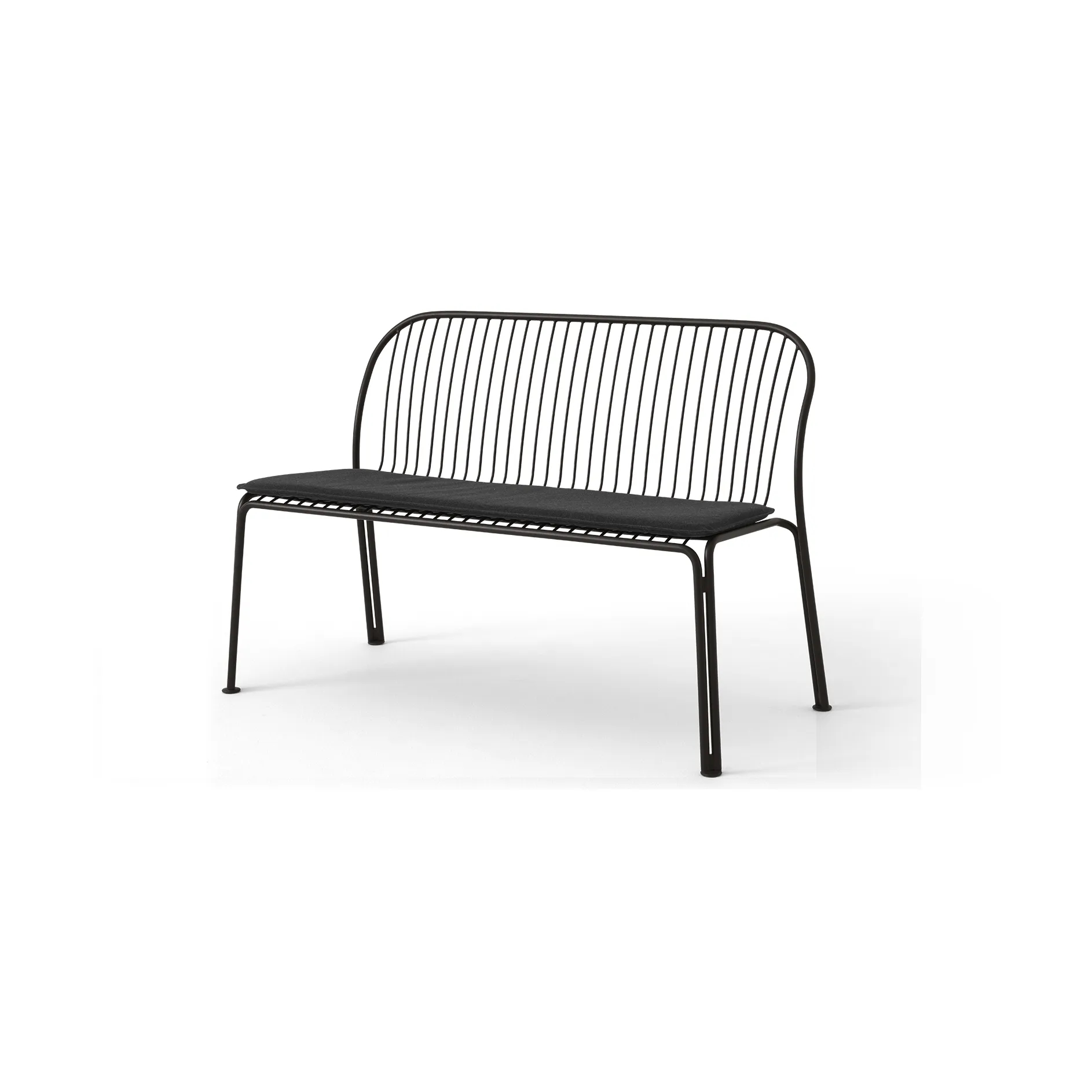 Thorvald SC111 bänk, Warm black, 129 cm &Tradition
