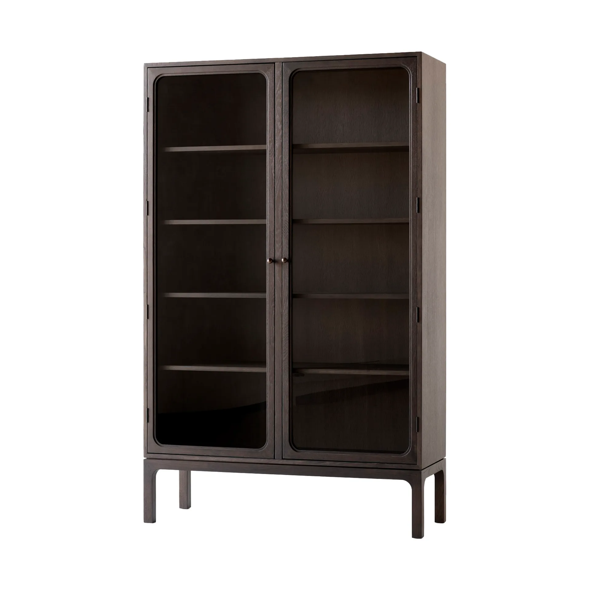 Trace SC88 vitrinskåp 120x192x40 cm, Dark stained oak &Tradition