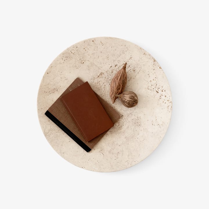 Travertine tallrik SC55, Ø50 cm &Tradition
