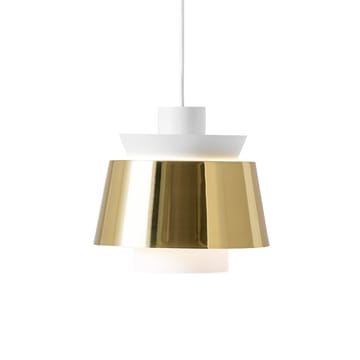 Utzon JU1 lampa Ø22 cm - Brass & Matt White - &Tradition