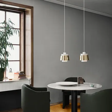 Utzon JU1 lampa - Brass & Matt White - &Tradition
