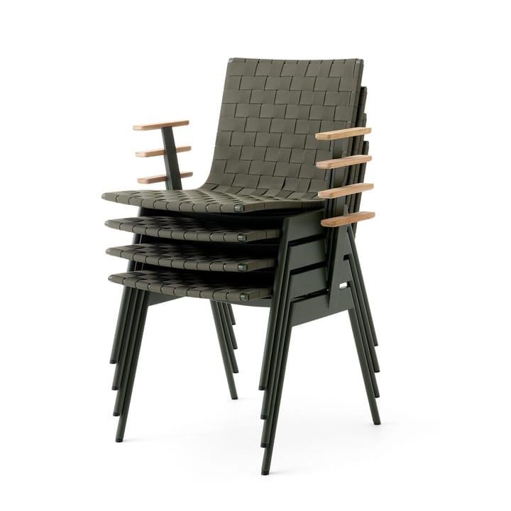 Ville Outdoor AV34 stol, Bronze green &Tradition