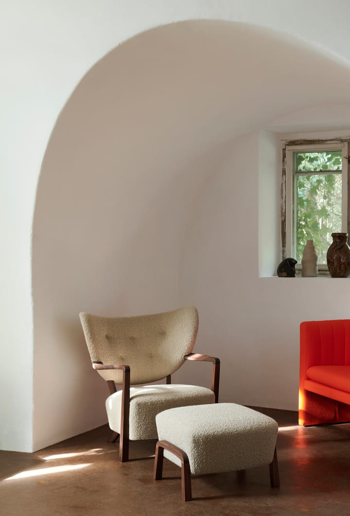 Wulff Lounge Chair ATD2 fåtölj, Oljad valnöt-Karakorum &Tradition