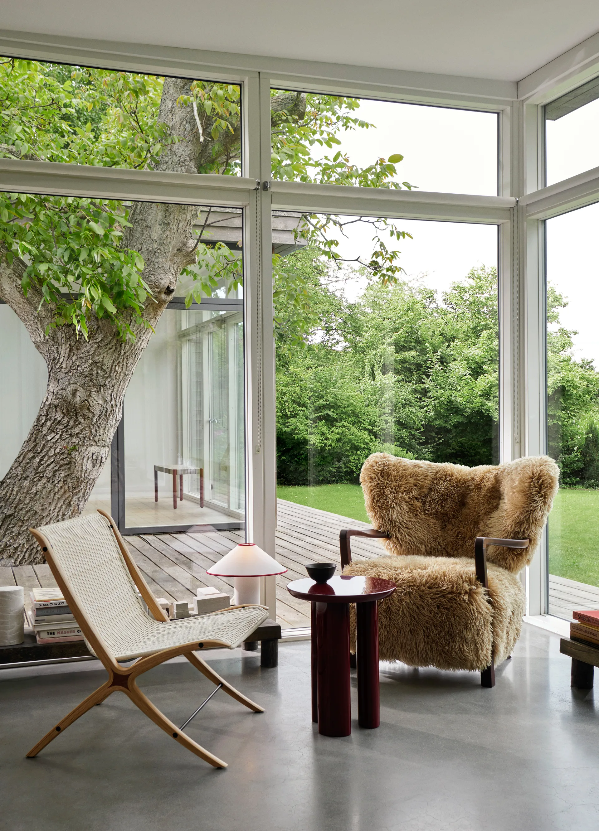 X loungefåtölj HM10, Walnut &Tradition