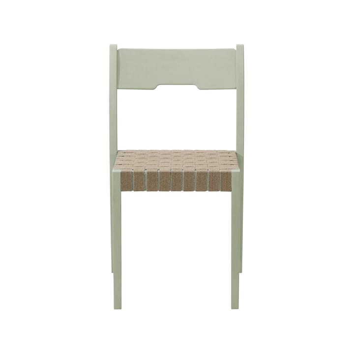 Arnold stol - sadelgjord -mellangrön äggoljetempera - Tre Sekel Möbelsnickeri