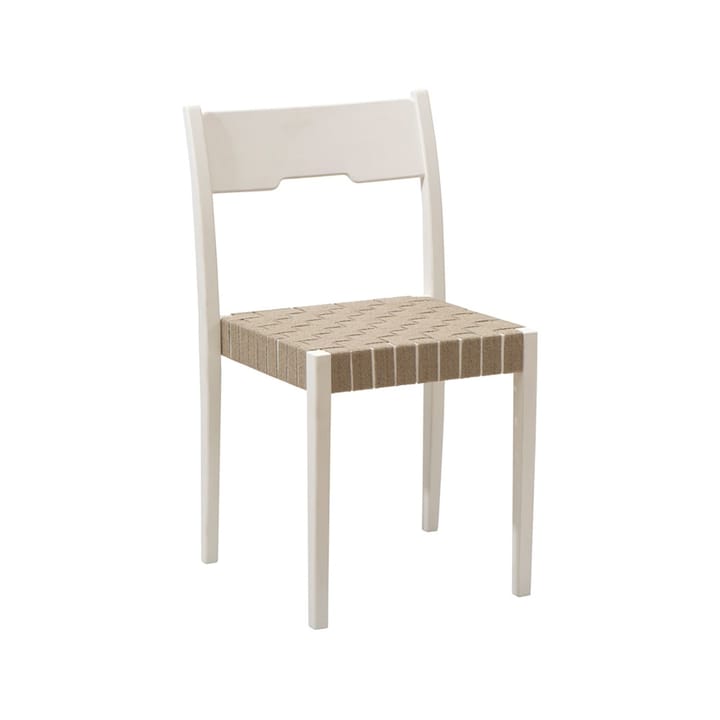 Arnold stol - sadelgjord natur, vit äggoljetempera - Tre Sekel Möbelsnickeri