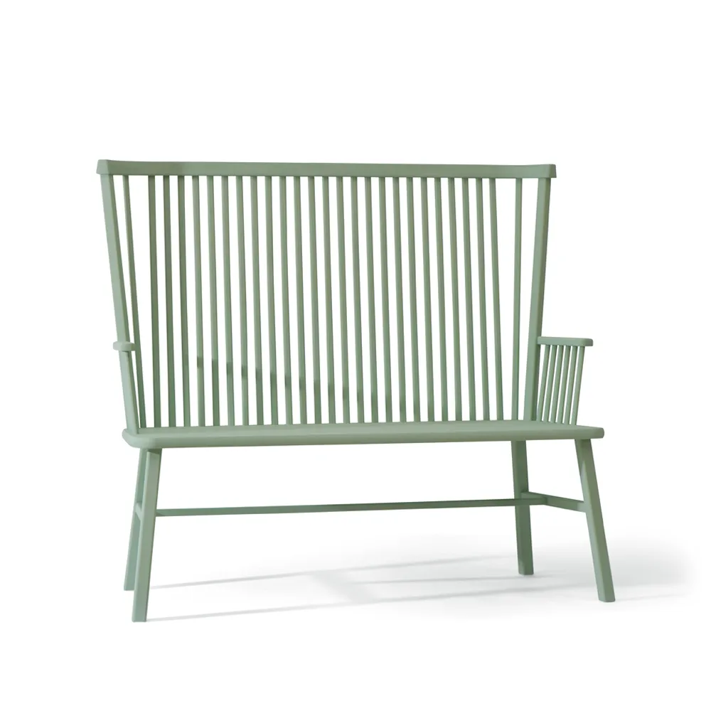 Greta pinnsoffa, Ljusgrå, äggoljetempera Tre Sekel Möbelsnickeri