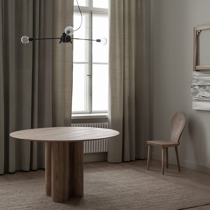 Hommage Grande matbord, Ek vitpigment hårdvax Ø120 cm Tre Sekel Möbelsnickeri