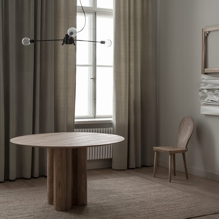 Hommage Grande matbord - Ek vitpigment hårdvax Ø120 cm - Tre Sekel Möbelsnickeri